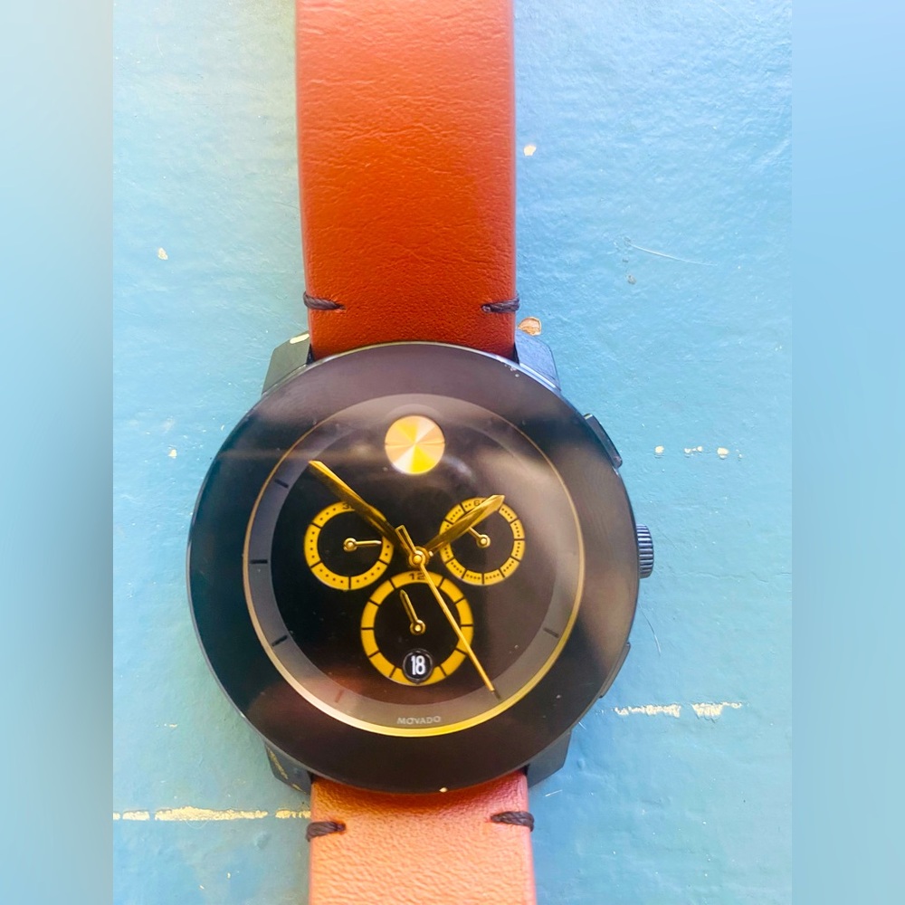 Movado Bold Chronograph Black Dial Men's Watch